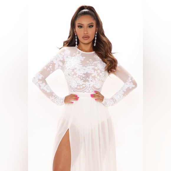 Maxi Dress- White - Picture 4 of 4